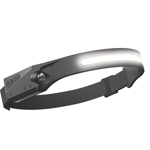 $ LATARKA CZOŁOWA LED AKU COB+ XPE+ SENSOR
